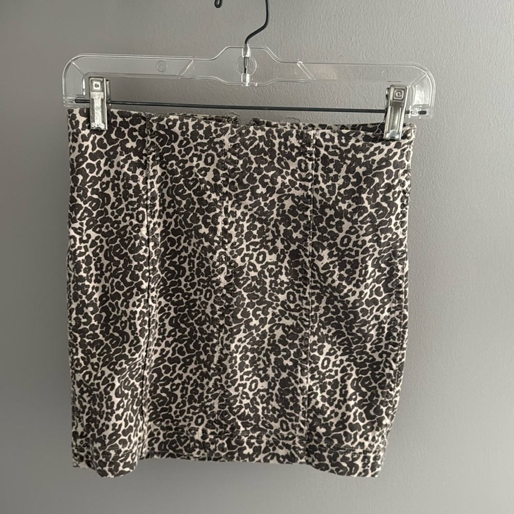 Free people cheetah print skirt